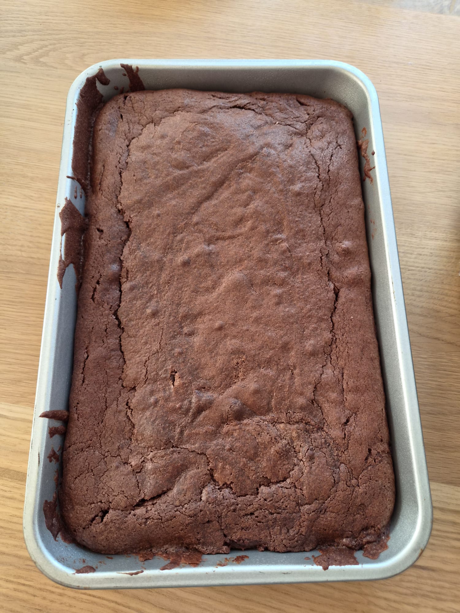 Brownies in een bakvorm